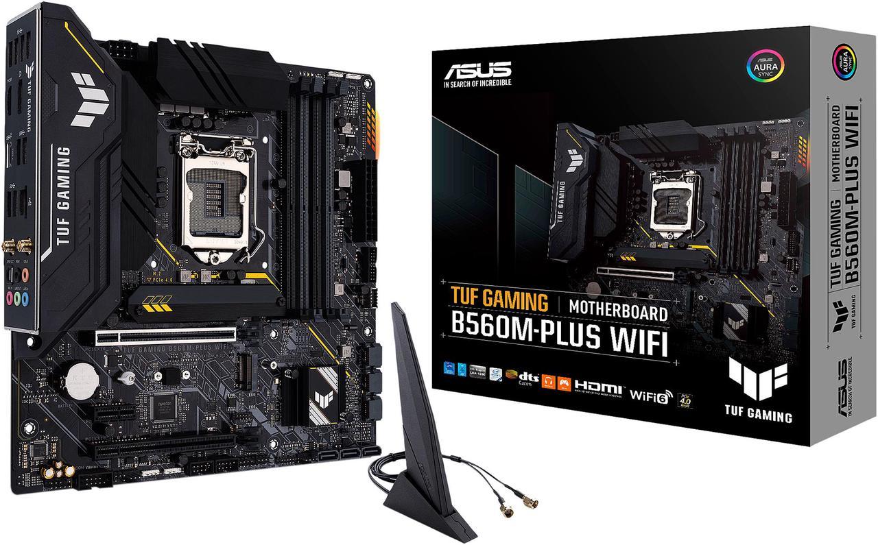 Alt view image 7 of 7 - ASUS TUF Gaming B560M-PLUS WiFi LGA1200 (Intel®11th/10th Gen) Micro ATX Gaming Motherboard (PCIe 4.0, 2X M.2 Slots,8+1 Power Stages, 2.5Gb LAN, WiFi 6, USB 3.2 Type-C®, Thunderbolt™ 4 Support)