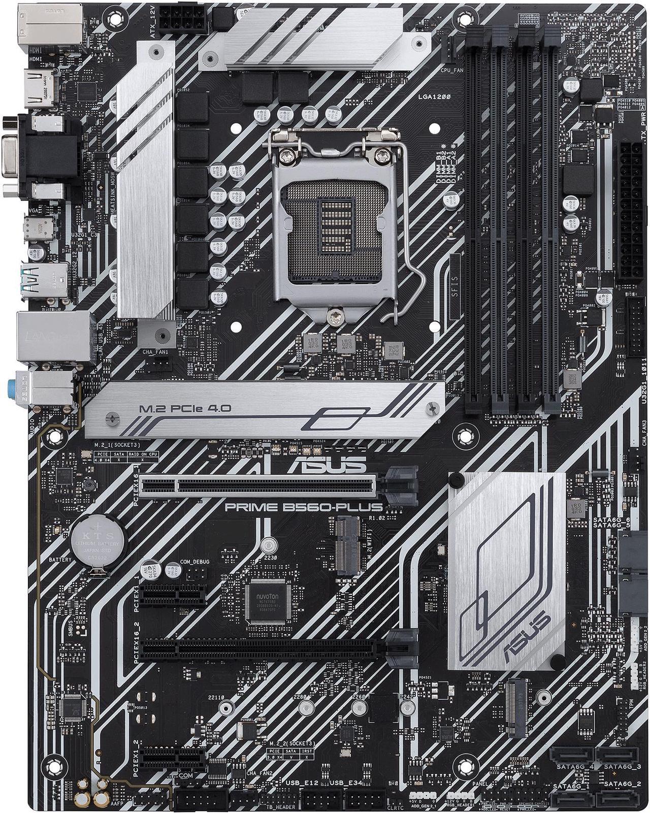 ASUS PRIME B560-PLUS LGA 1200 Intel B560 SATA 6Gb/s ATX Intel Motherboard