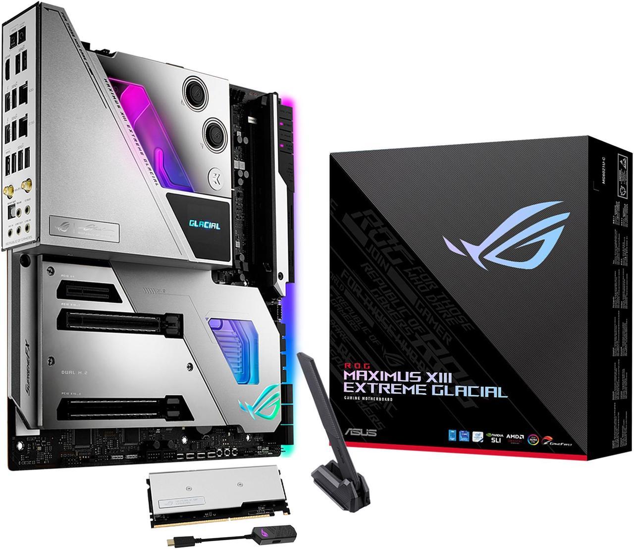 ASUS ROG Maximus XIII Extreme Glacial LGA 1200 Intel Z590 SATA 6Gb/s Extended ATX Intel Motherboard