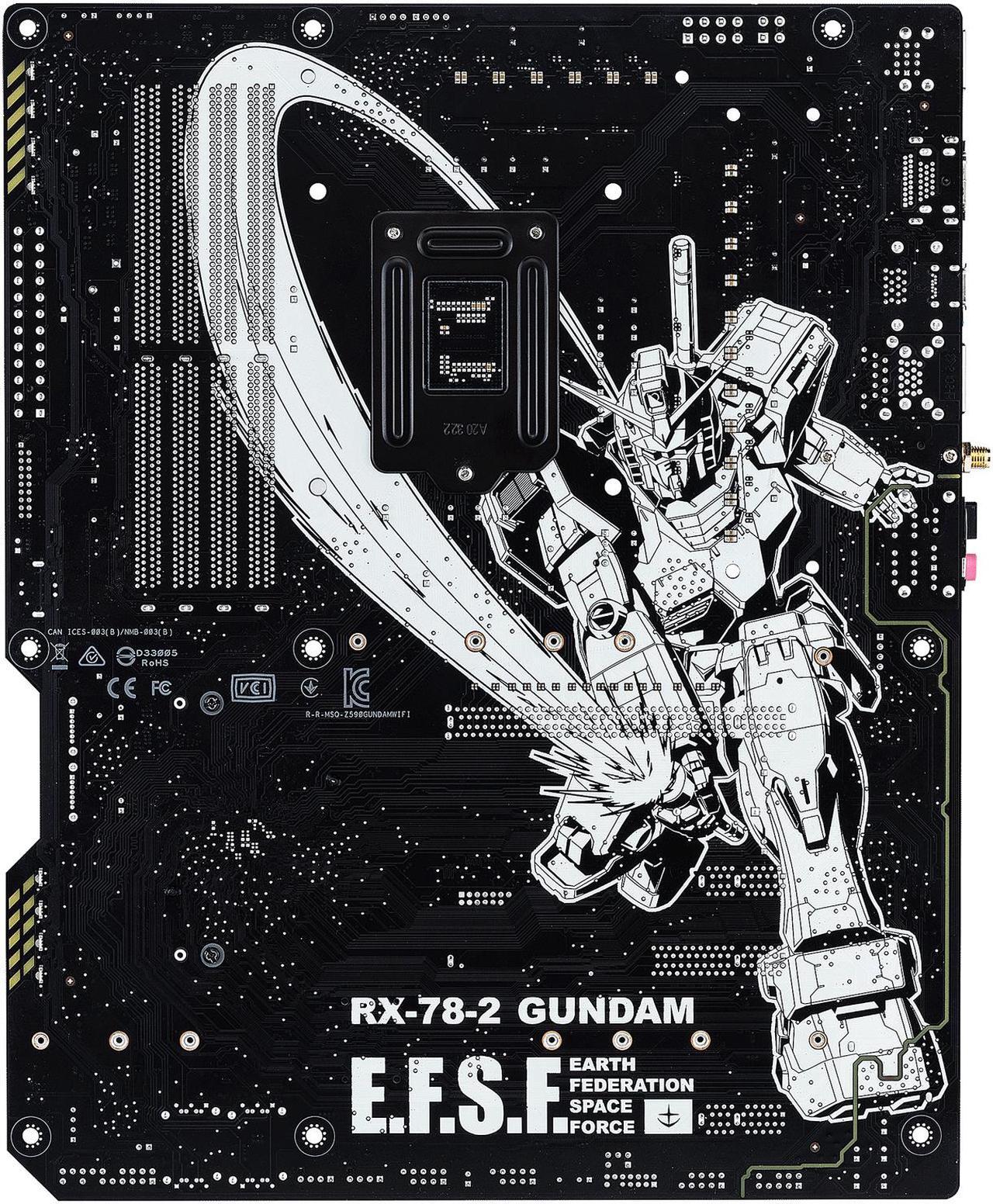 Alt view image 5 of 9 - ASUS Z590 WIFI GUNDAM EDITION LGA 1200 Intel Z590 ATX Intel Motherboard