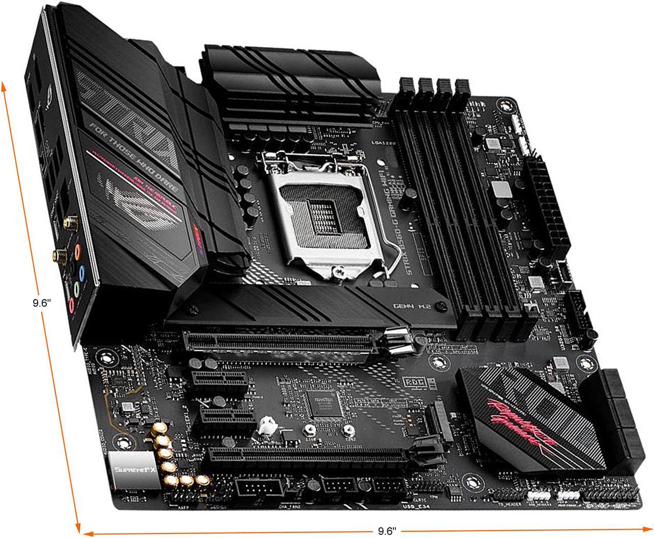 Alt view image 2 of 2 - ASUS ROG STRIX B560-G GAMING WIFI LGA 1200 Intel B560 SATA 6Gb/s Micro ATX Intel Motherboard