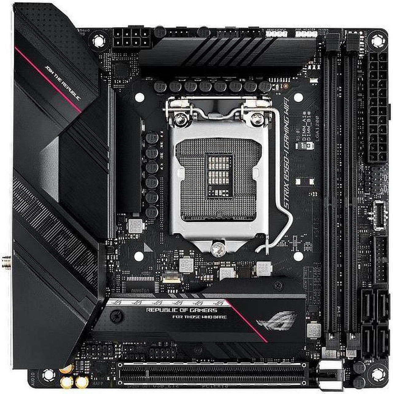 ASUS ROG STRIX B560-I GAMING WIFI LGA 1200 Intel B560 SATA 6Gb/s Mini ITX Intel Motherboard