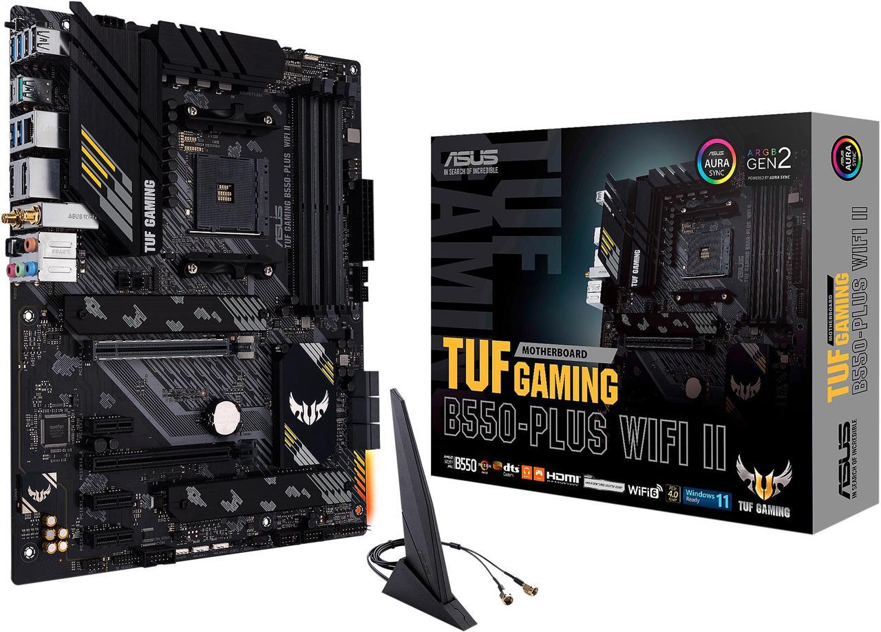 ASUS TUF GAMING B550-PLUS WIFI II AM4 AMD B550 SATA 6Gb/s ATX AMD Motherboard