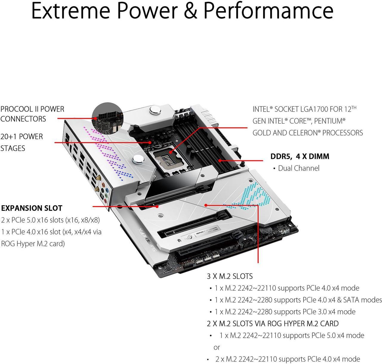 Alt view image 4 of 6 - ASUS ROG Maximus Z690 Formula(WiFi 6E) LGA1700(Intel®12th&13th Gen) ATX gaming motherboard (PCIe® 5.0,DDR5,20+1 power stages,LiveDash 2”OLED,Five?M.2,1xPCIe 5.0 M.2, USB 3.2 Gen 2x2 front-panel connector with Quick Charge 4+ Support.