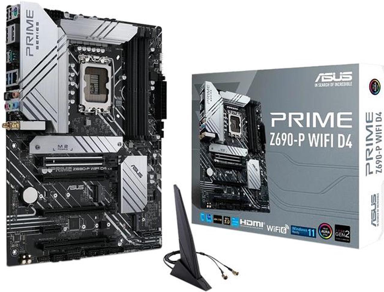 ASUS PRIME Z690-P WIFI D4 LGA 1700 Intel Z690 SATA 6Gb/s ATX Intel Motherboard