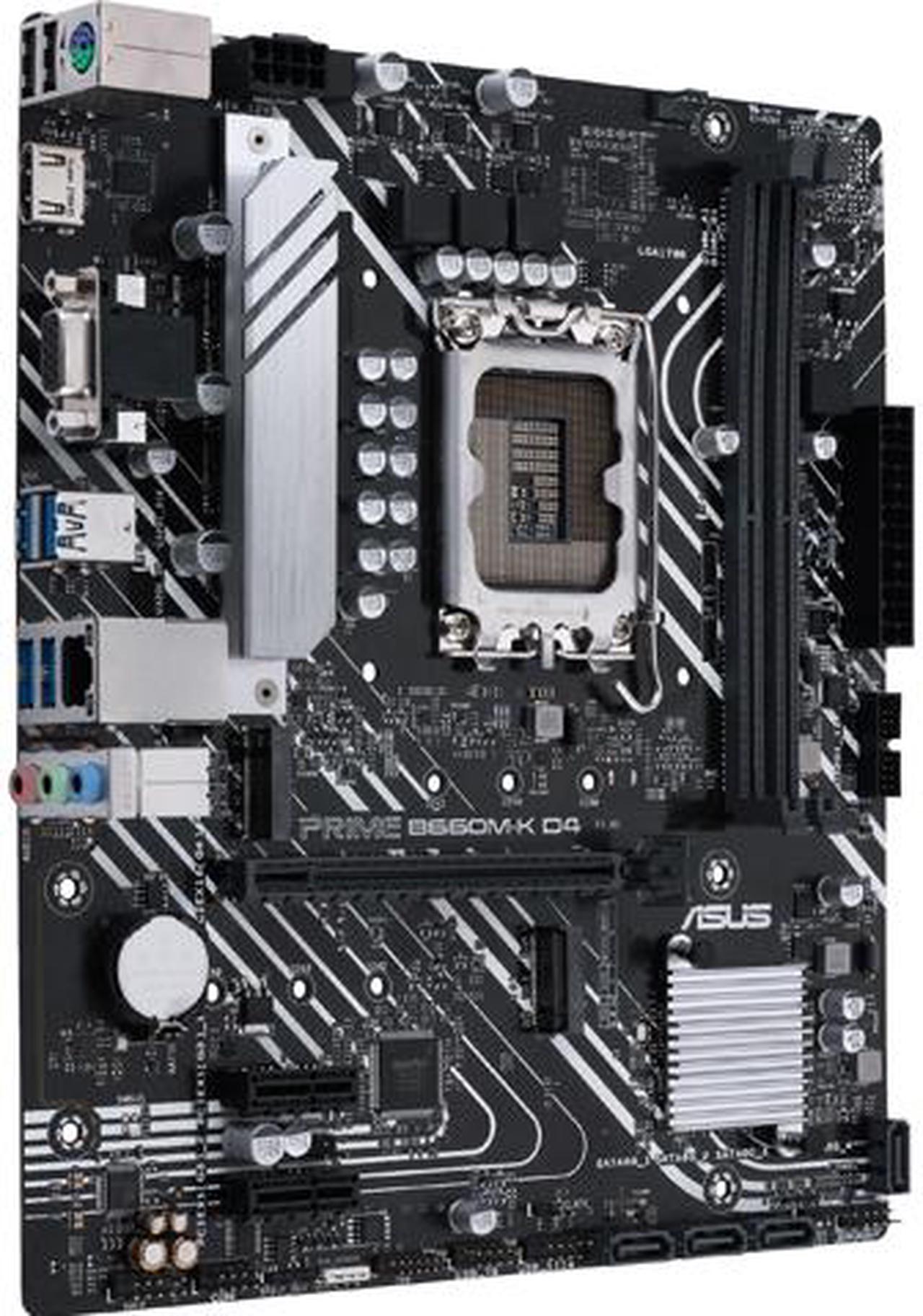 ASUS PRIME B660M-K D4 LGA 1700 Intel B660 SATA 6Gb/s Micro ATX Intel Motherboard