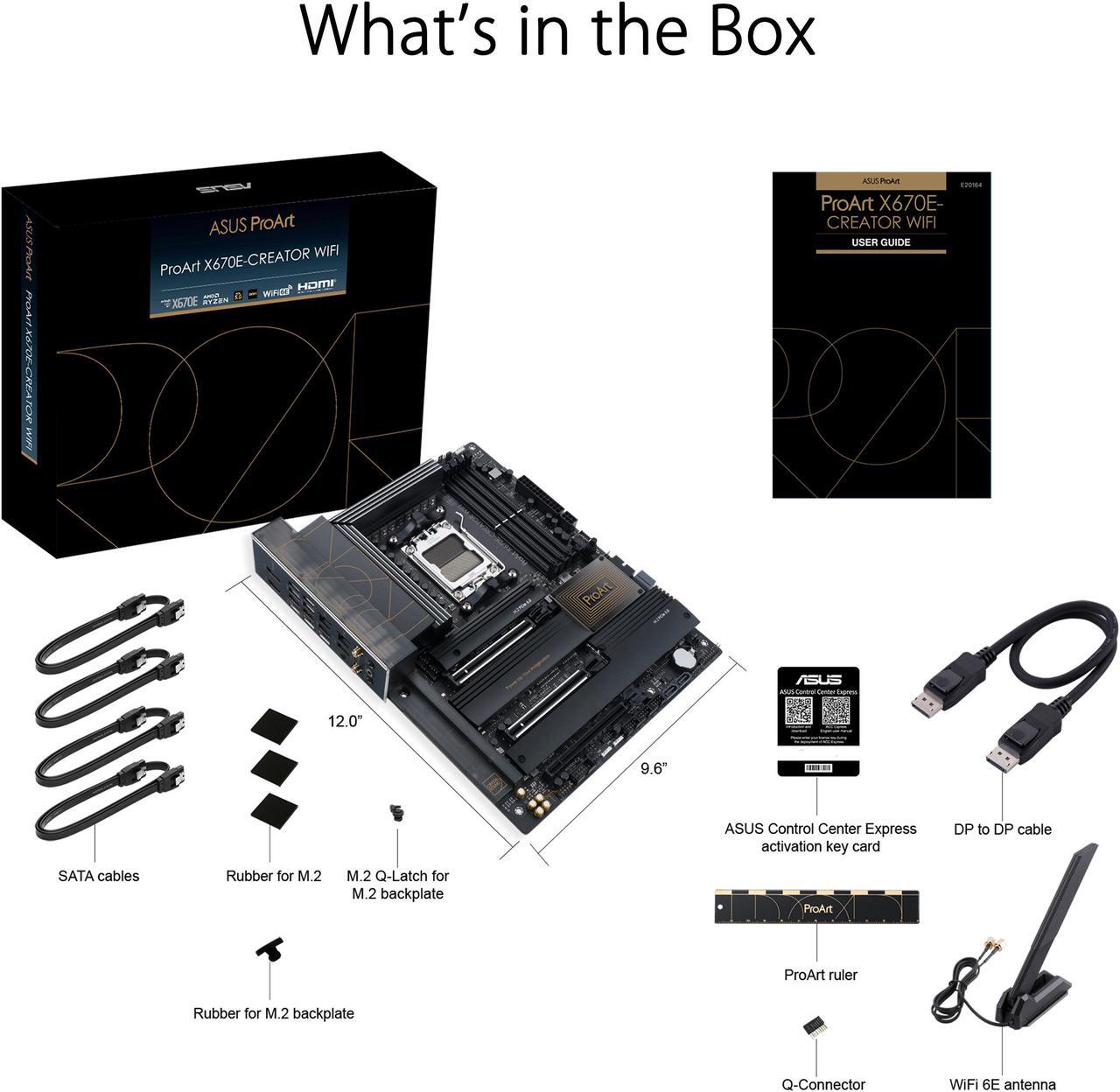 Alt view image 7 of 8 - ASUS ProArt X670E-CREATOR WIFI AMD X670 AM5 Ryzen Desktop 9000 8000 & 7000 ATX motherboard, 16+2 power stages, PCIe 5.0 ready, DDR5 support, USB4, 10 Gb & 2.5 Gb LAN, WiFi 6E, four M.2 slots