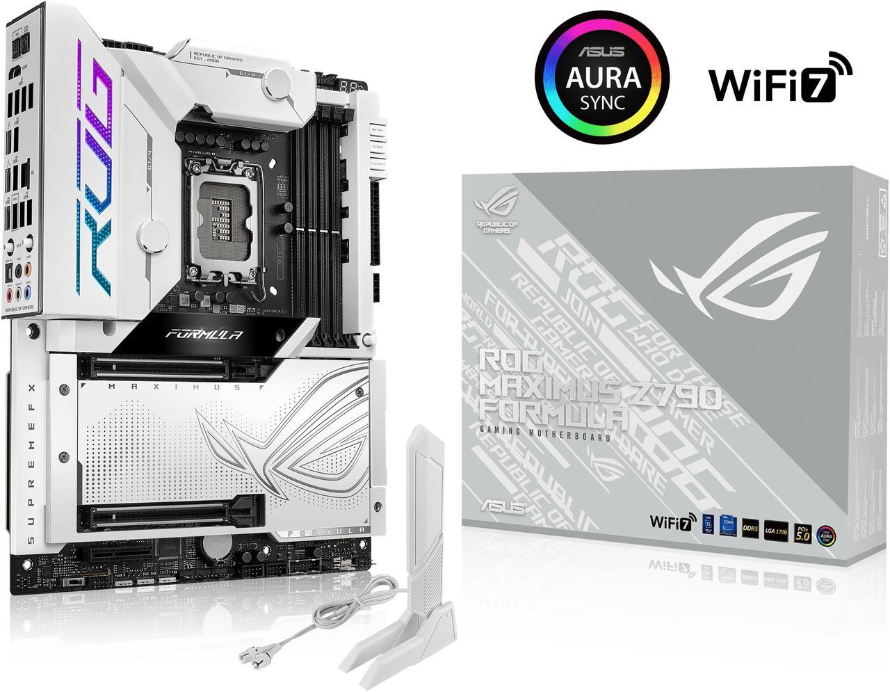 ASUS ROG MAXIMUS Z790 FORMULA LGA 1700(Intel®14th &13th&12th Gen) ATX gaming motherboard designed for water-cooling (HybridChill, ROG Water-Cooling Zone, 20+1+2 power stages, DDR5 with AEMP II & DIMM Flex,Wi-Fi 7 with ASUS WiFi Q-Antenna,