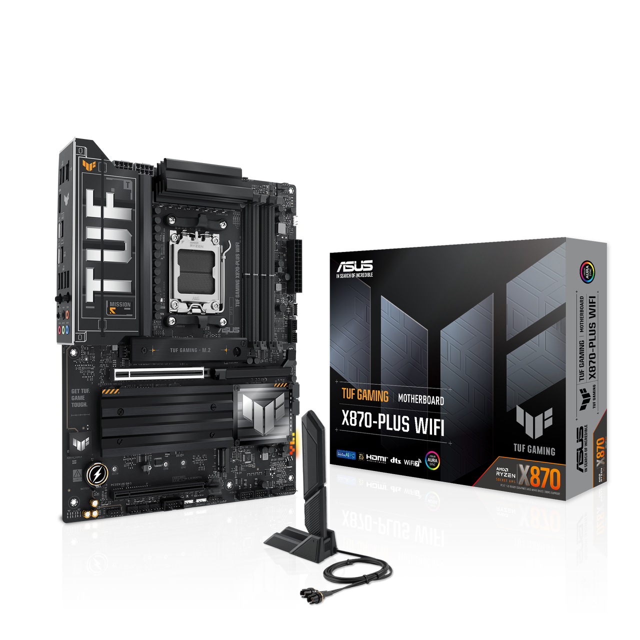 ASUS TUF Gaming B650E-PLUS WiFi Motherboard - AMD AM5, PCIe 5.0, DDR5, 12+2+1 Power Stages