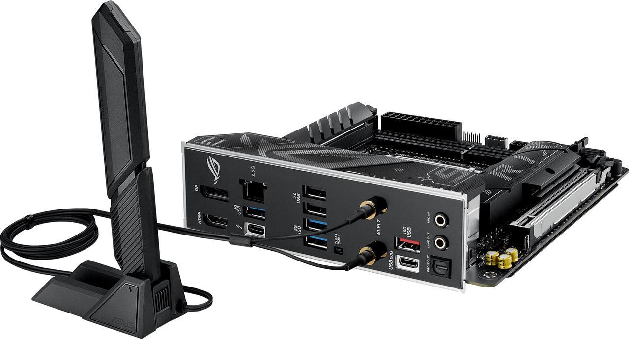 Alt view image 6 of 6 - ASUS ROG STRIX B860-I GAMING WIFI B860 LGA 1851 mITX Mini-ITX motherboard, Intel Core Ultra Series 2 Ready, Advanced AI ready, 10+1+2+1 stage, DDR5, 2.5G LAN, WiFi7, M.2, Thunderbolt 4, USB Type-C