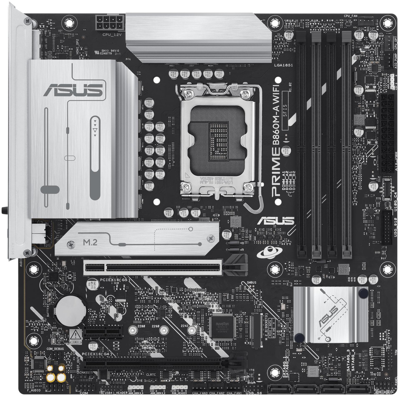 Open Box: ASUS PRIME B860M-A WIFI-CSM B860 LGA 1851 mATX motherboard, Intel(R) Core(TM) Ultra Series 2 Ready, Advanced AI PC-ready, 7+1+1+1 stage, DDR5, PCIe 5.0 x16, HDMI, USB 20Gbps Type-C(R), 2x M.2, WiFi 6E, 2.5Gb - Newegg.com - Open Box condition - Image 10