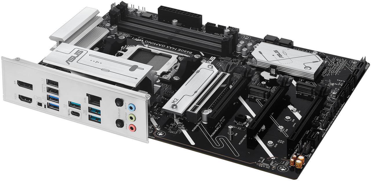 Alt view image 10 of 11 - ASUS B650E MAX GAMING WIFI AMD B650 ATX motherboard, DDR5, PCIe 5.0 Ready, 3x M.2 slots, Wi-Fi 6E, Realtek 2.5Gb Ethernet, DisplayPort, HDMI, USB 10Gbps Type-A & Type-C, BIOS FlashBack, Aura Sync