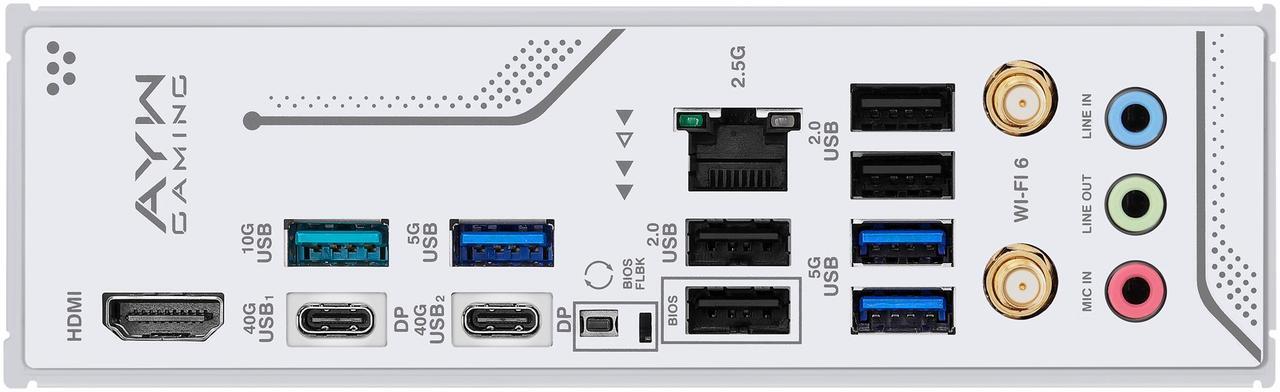 Alt view image 9 of 11 - ASUS X870 AYW GAMING WIFI W AMD X870 AM5 ATX motherboard, 12+2+1 80A DrMOS power stages, DDR5, PCIe 5.0 Ready, PCIe 5.0 x16, 3x M.2, Wi-Fi 6, 2.5Gb LAN, HDMI, USB4, USB 20Gbps Type-C, Aura Sync