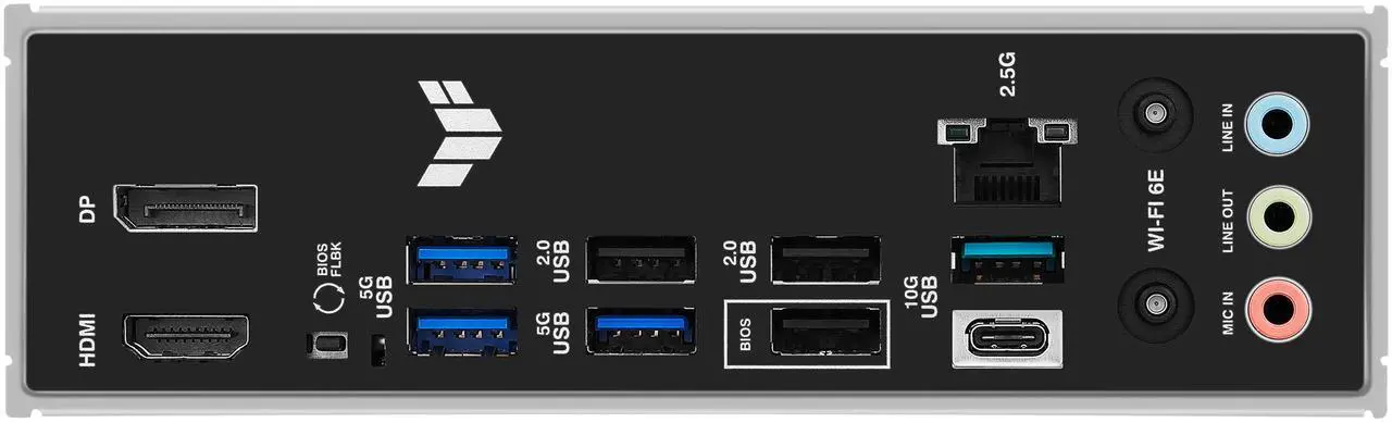 Alt view image 6 of 9 - ASUS TUF GAMING B650E-E WIFI AMD AM5 B650 ATX motherboard, 8+2+1 80A DrMOS stage, DDR5, PCIe 5.0 Ready, 3x M.2, Wi-Fi 6E, 2.5 Gb LAN, DisplayPort, HDMI, USB 20Gbps Type-C, BIOS FlashBack, Aura Sync