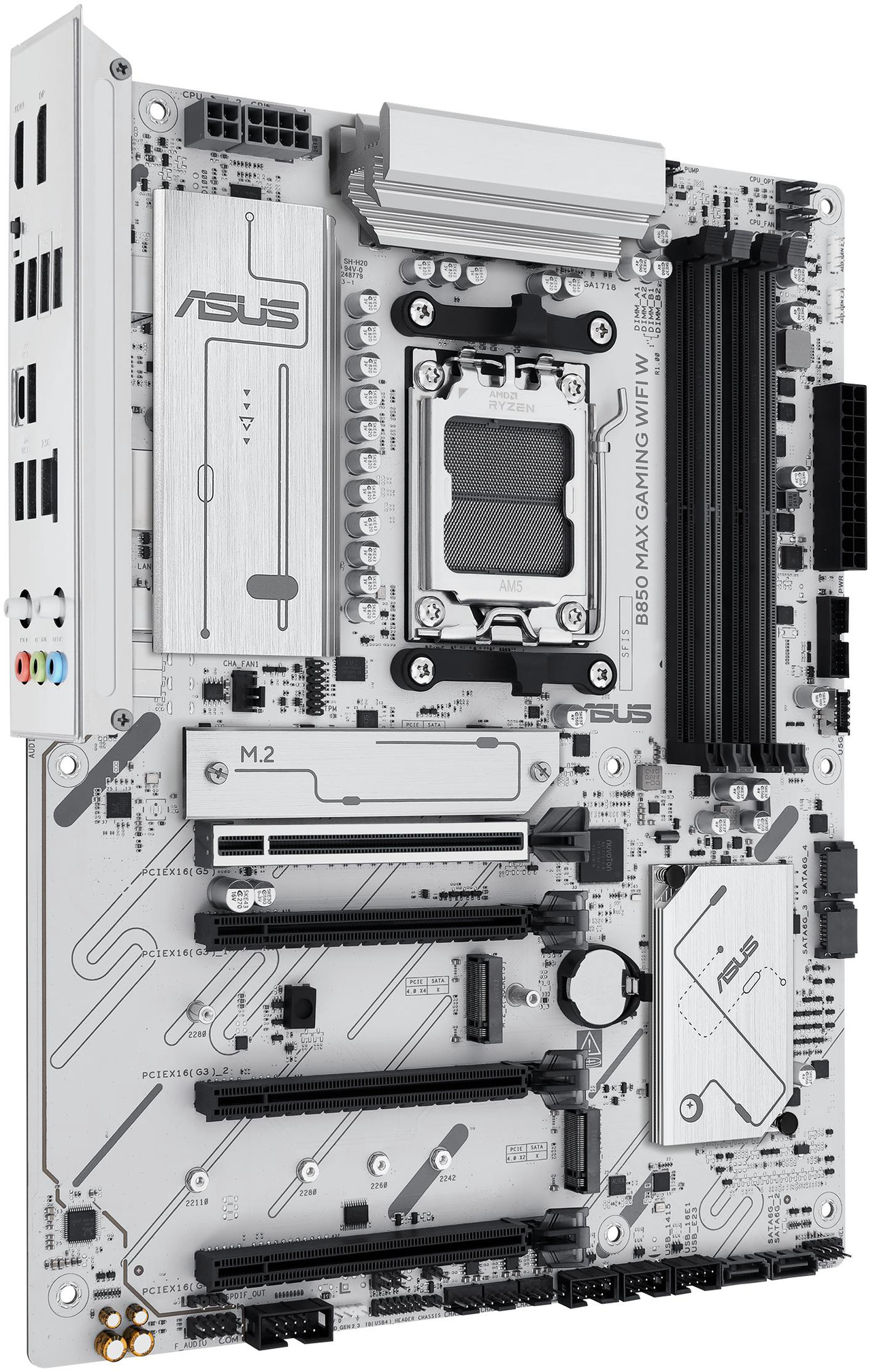 Open Box: ASUS B850 MAX GAMING WIFI W - AMD AM5 ATX Motherboard, White PCB, DDR5, PCIe 5.0 Ready, 3x M.2, Wi-Fi 6E, 2.5Gb LAN, USB 10Gbps Type-C, DisplayPort, HDMI, BIOS FlashBack, Aura Sync, ASUS AI Advisor - Newegg.ca - Open Box condition - Image 15