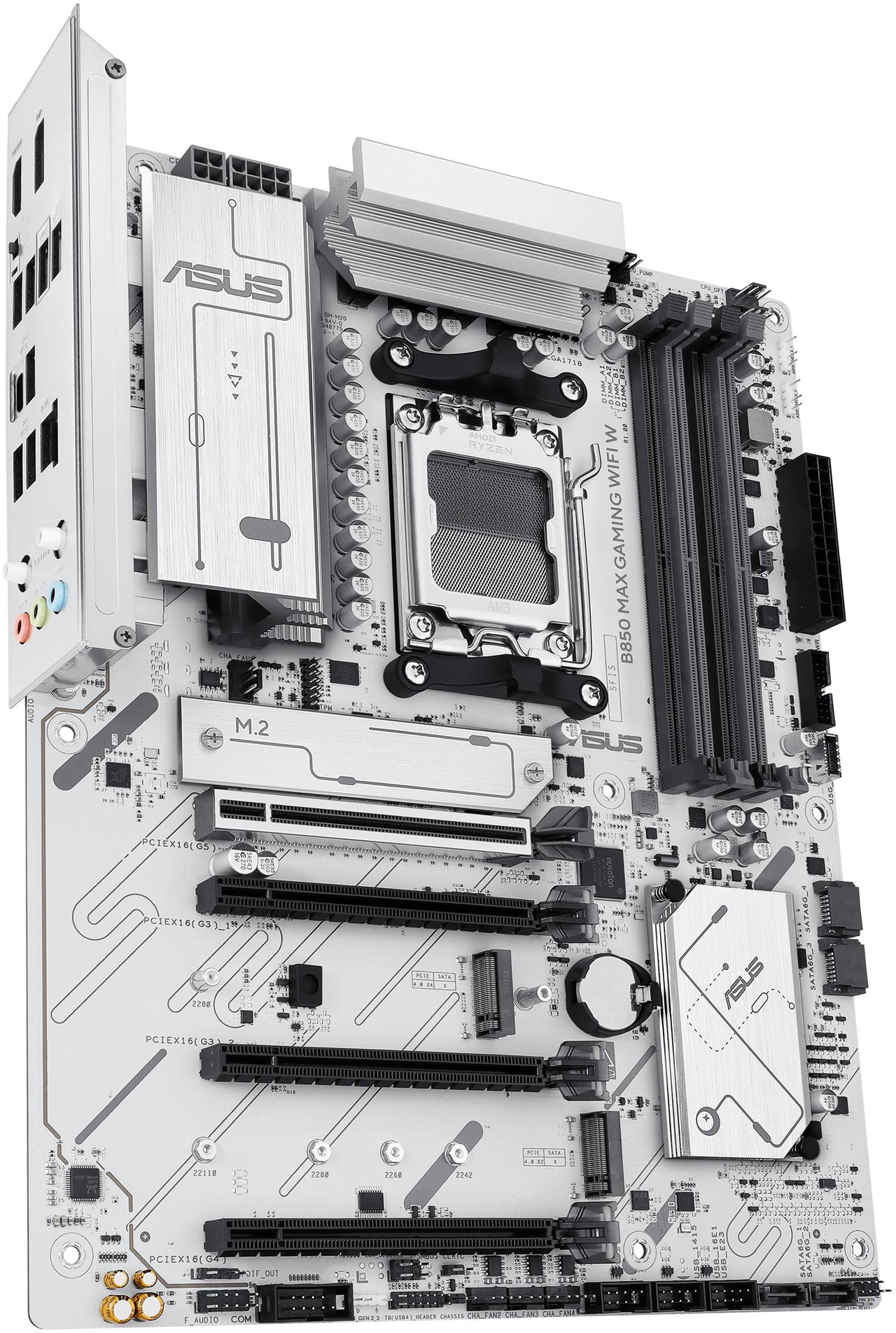 Open Box: ASUS B850 MAX GAMING WIFI W - AMD AM5 ATX Motherboard, White PCB, DDR5, PCIe 5.0 Ready, 3x M.2, Wi-Fi 6E, 2.5Gb LAN, USB 10Gbps Type-C, DisplayPort, HDMI, BIOS FlashBack, Aura Sync, ASUS AI Advisor - Newegg.ca - Open Box condition - Image 16