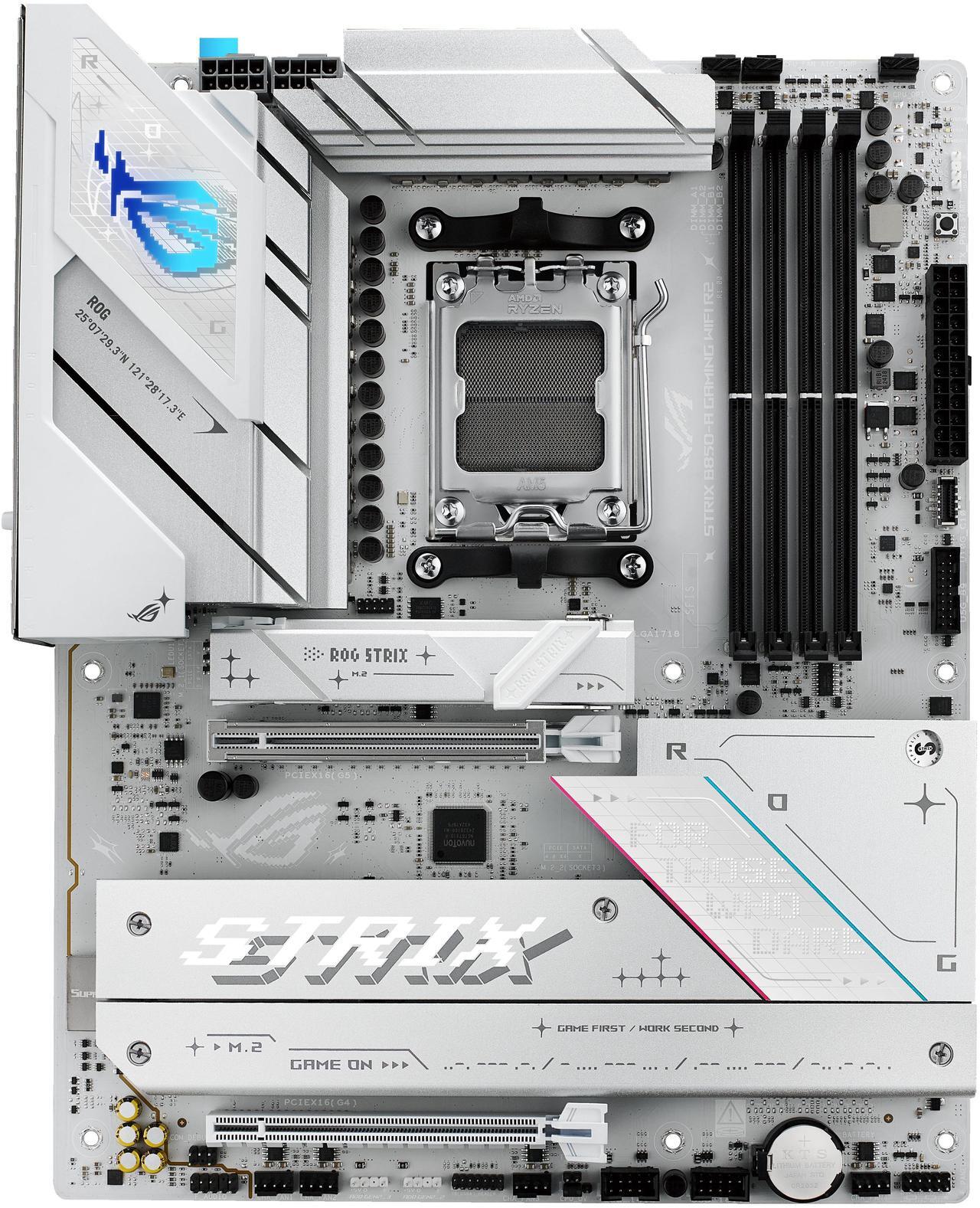 Alt view image 2 of 9 - ASUS ROG STRIX B850-A GAMING WIFI R2 AMD AM5 B850 ATX motherboard with 14+2+1 power stages, DDR5 support with AEMP, WiFi 7, 4x M.2, PCIe 5.0 x16, USB 20Gbps Type-C, ASUS AI Advisor, AI Networking II