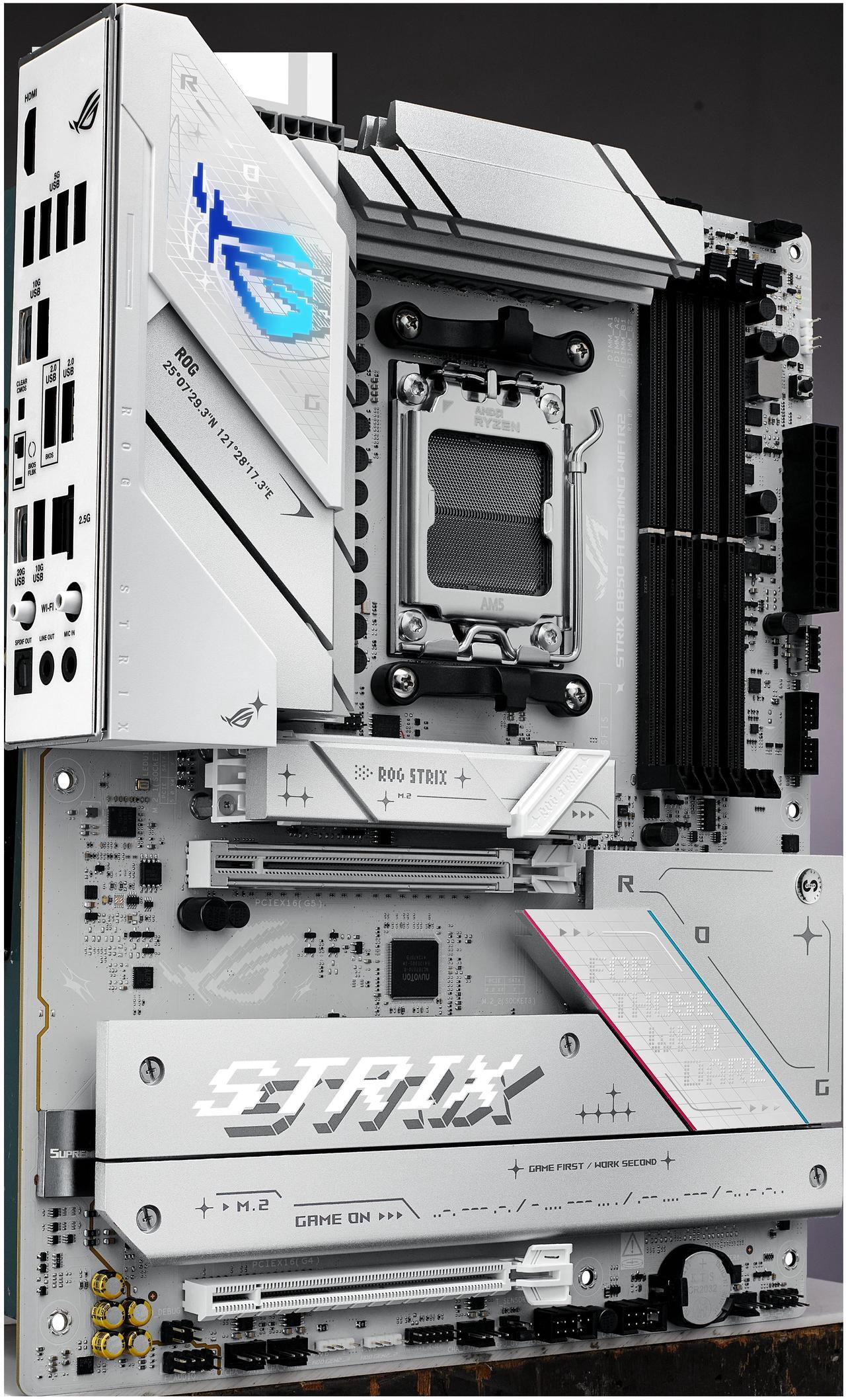 Alt view image 3 of 9 - ASUS ROG STRIX B850-A GAMING WIFI R2 AMD AM5 B850 ATX motherboard with 14+2+1 power stages, DDR5 support with AEMP, WiFi 7, 4x M.2, PCIe 5.0 x16, USB 20Gbps Type-C, ASUS AI Advisor, AI Networking II