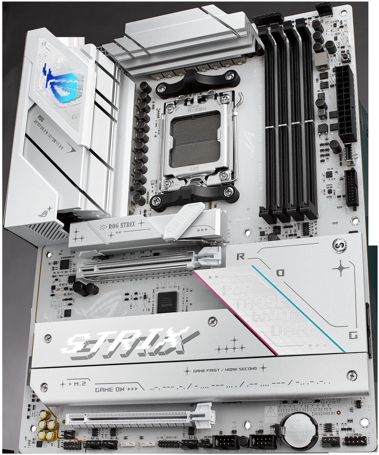 Alt view image 4 of 9 - ASUS ROG STRIX B850-A GAMING WIFI R2 AMD AM5 B850 ATX motherboard with 14+2+1 power stages, DDR5 support with AEMP, WiFi 7, 4x M.2, PCIe 5.0 x16, USB 20Gbps Type-C, ASUS AI Advisor, AI Networking II