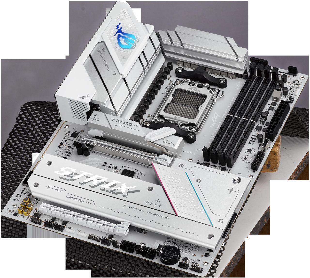 Alt view image 6 of 9 - ASUS ROG STRIX B850-A GAMING WIFI R2 AMD AM5 B850 ATX motherboard with 14+2+1 power stages, DDR5 support with AEMP, WiFi 7, 4x M.2, PCIe 5.0 x16, USB 20Gbps Type-C, ASUS AI Advisor, AI Networking II