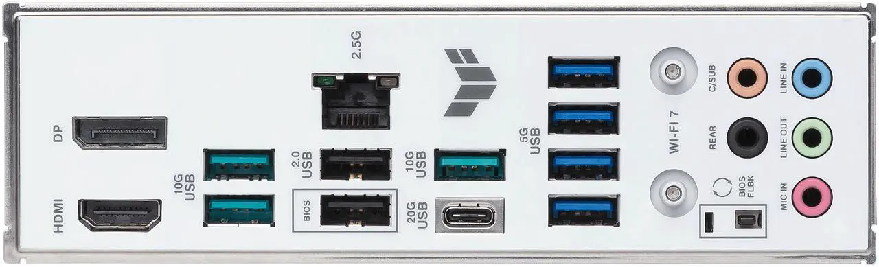 Alt view image 6 of 13 - ASUS TUF GAMING B850-BTF WIFI W AMD B850 ATX motherboard, hidden-connector design, 14+2+1 80A DrMOS power stages, DDR5, PCIe 5.0 Ready, 3x M.2, Wi-Fi 7, 2.5Gb LAN, DP, HDMI, USB 20Gbps Type-C