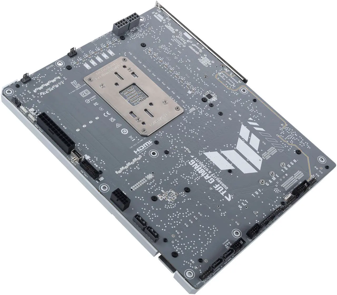 Alt view image 9 of 13 - ASUS TUF GAMING B850-BTF WIFI W AMD B850 ATX motherboard, hidden-connector design, 14+2+1 80A DrMOS power stages, DDR5, PCIe 5.0 Ready, 3x M.2, Wi-Fi 7, 2.5Gb LAN, DP, HDMI, USB 20Gbps Type-C