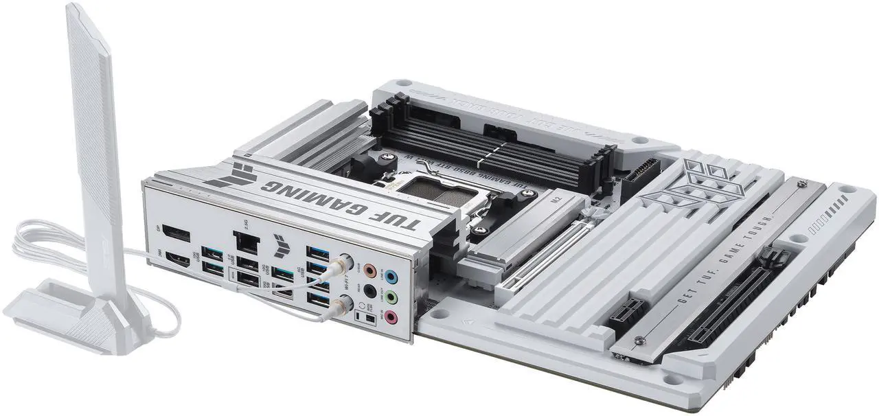 Alt view image 11 of 13 - ASUS TUF GAMING B850-BTF WIFI W AMD B850 ATX motherboard, hidden-connector design, 14+2+1 80A DrMOS power stages, DDR5, PCIe 5.0 Ready, 3x M.2, Wi-Fi 7, 2.5Gb LAN, DP, HDMI, USB 20Gbps Type-C