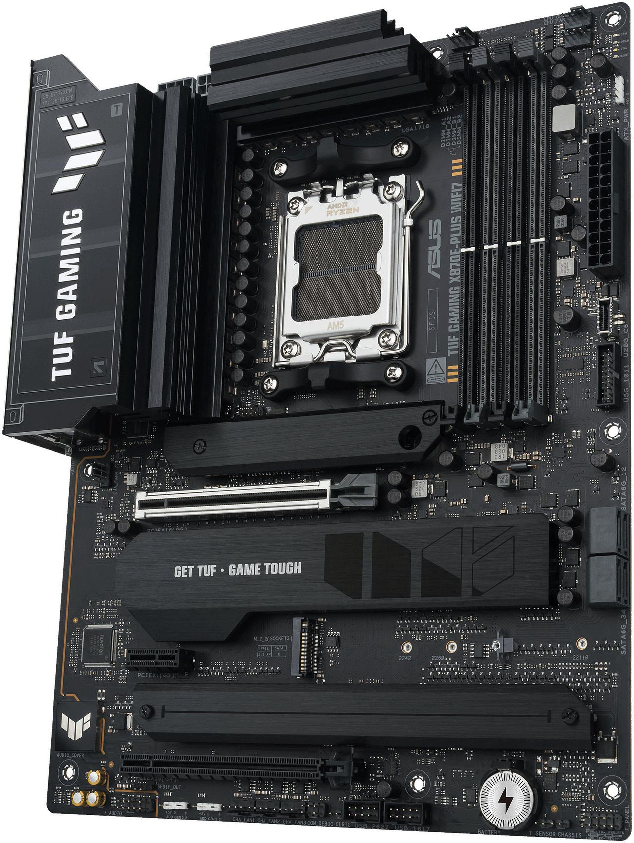 Open Box: ASUS TUF GAMING X870E-PLUS WIFI7 AMD X870E ATX Motherboard with 16+2+1 80A Power Stages, DDR5 Support with AEMP, PCIe 5.0 x16 with PCIe Slot Q-Release Slim, Four M.2 Slots, WiFi 7 with ASUS Q-Antenna - Newegg.com - Open Box condition - Image 13