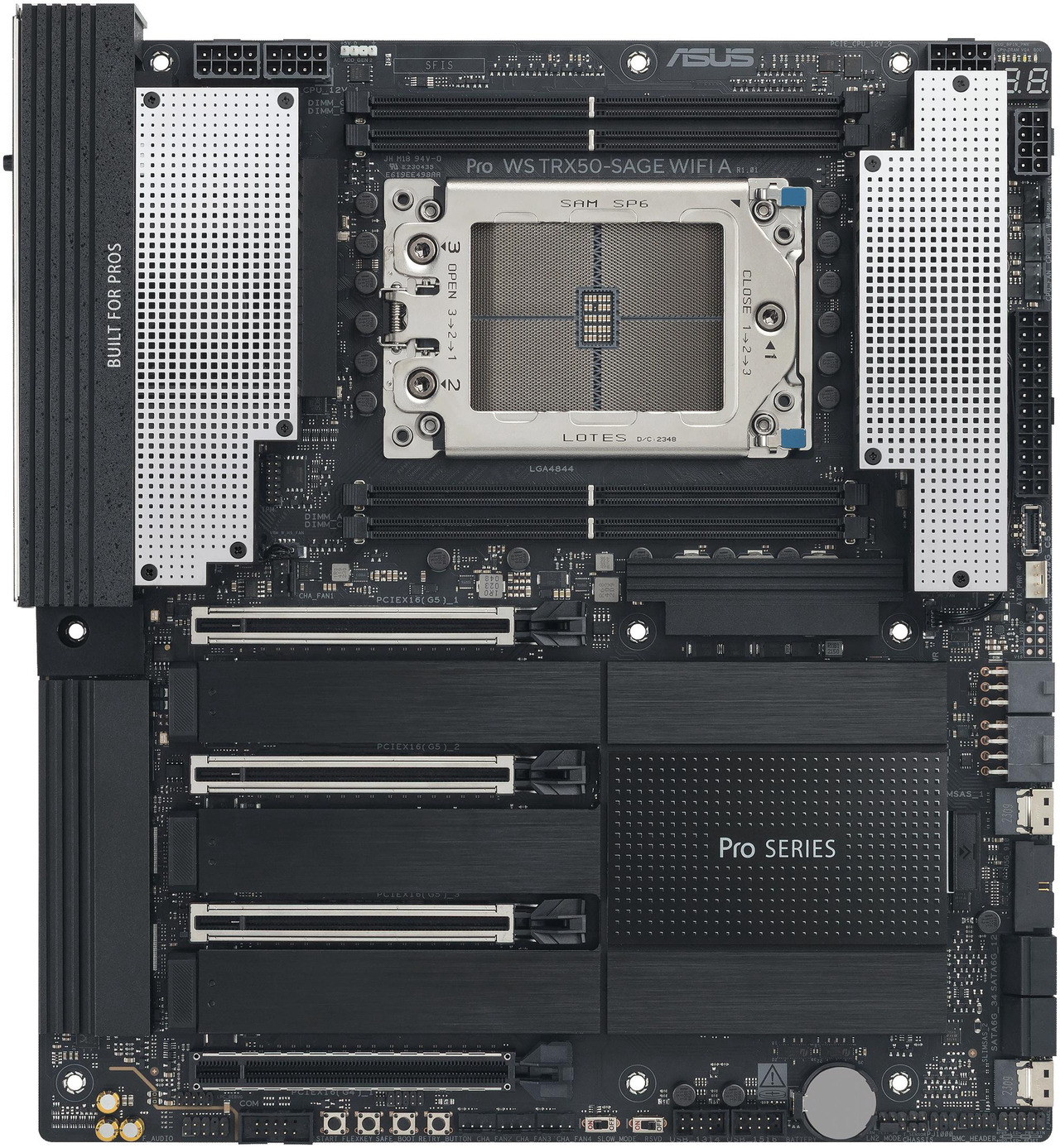 Open Box: ASUS Pro WS TRX50-SAGE WIFI A AMD TRX50 TR5 CEB workstation motherboard, CPU & memory overclocking ready, robust 20 power-stage design, PCIe 5.0 x 16, M.2, USB4, 10 Gb & 2.5 Gb LAN, multi-GPU support - Newegg.com - Open Box condition - Image 14