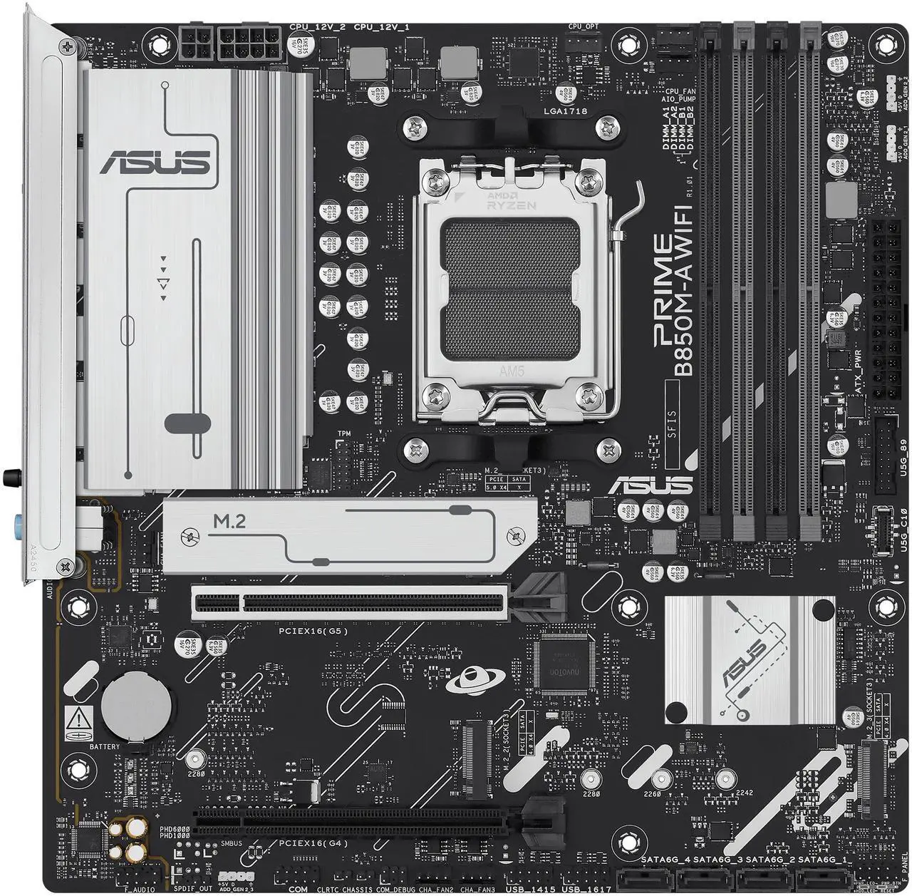 Motherboard ASUS PRIME B850M-A WIFI-CSM Socket AM5 Micro ATX