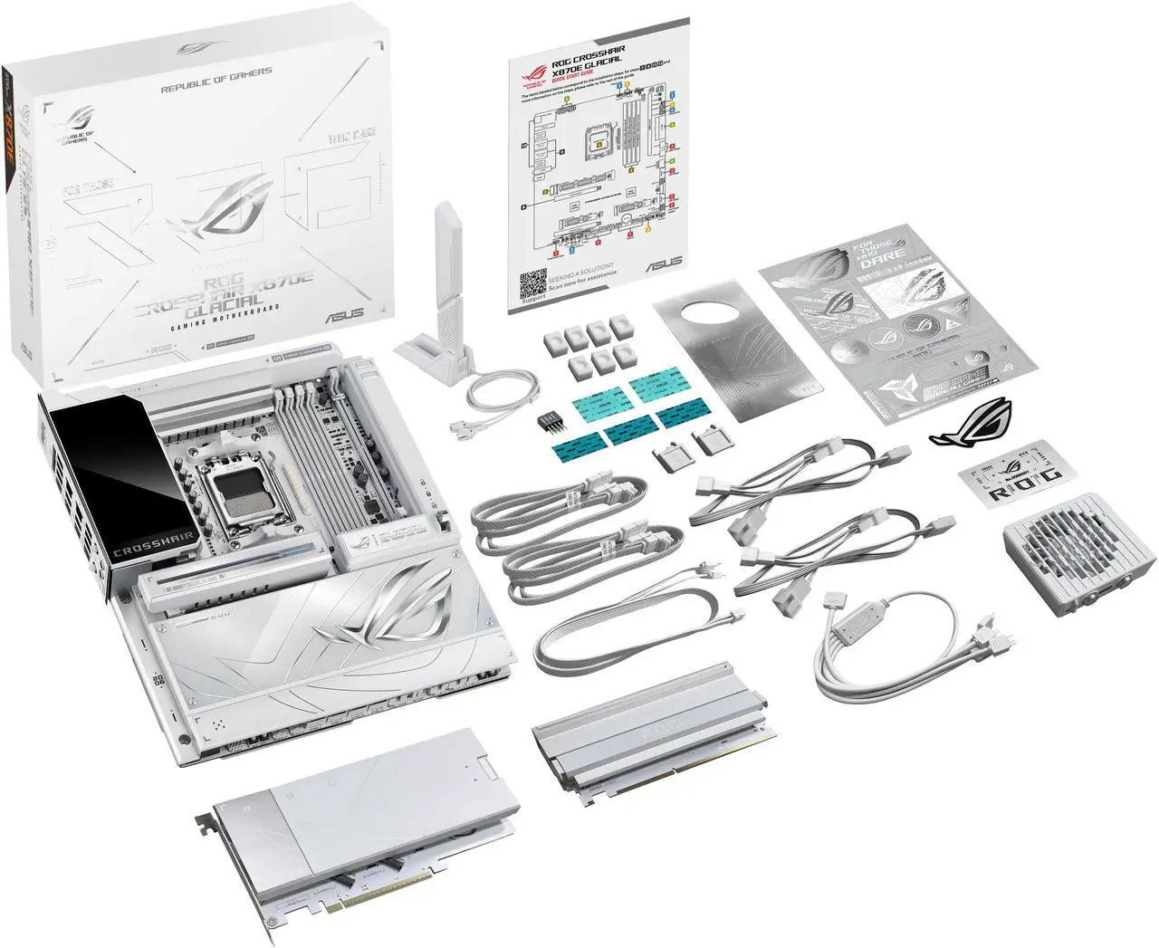 ASUS Republic of Gamers Crosshair X870E Hero AM5 ATX Motherboard - Thumbnail 3