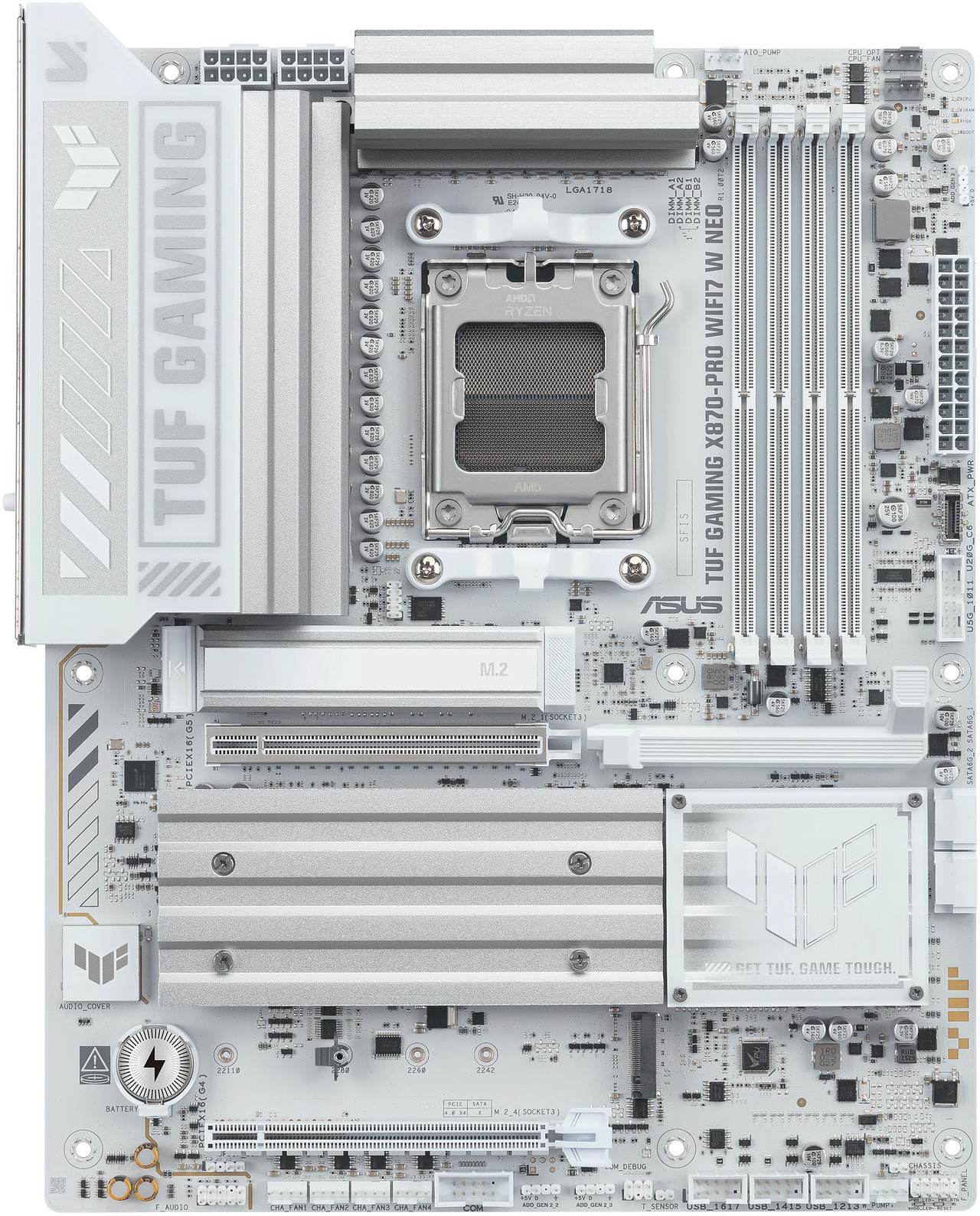 Open Box: ASUS TUF GAMING X870-PRO WIFI7 W NEO AMD ATX motherboard, 16+2+1 power stages, DDR5 with NitroPath DRAM Technology and AEMP, four M.2 slots, PCIe 5.0 for next-gen GPUs, 5Gb Ethernet and 64MB BIOS - Newegg.com - Open Box condition - Image 14