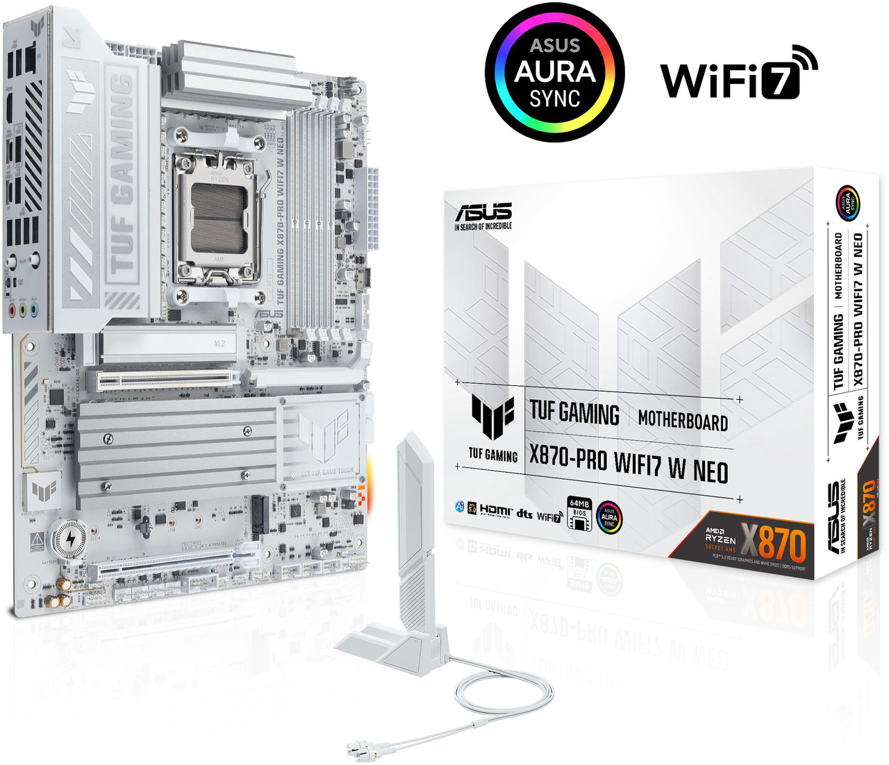 Open Box: ASUS TUF GAMING X870-PRO WIFI7 W NEO AMD ATX motherboard, 16+2+1 power stages, DDR5 with NitroPath DRAM Technology and AEMP, four M.2 slots, PCIe 5.0 for next-gen GPUs, 5Gb Ethernet and 64MB BIOS - Newegg.com - Open Box condition - Image 22