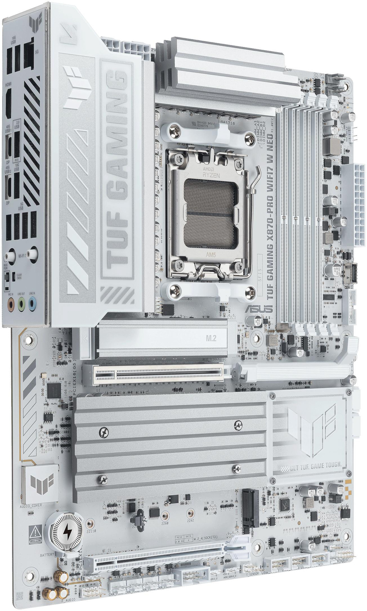 Open Box: ASUS TUF GAMING X870-PRO WIFI7 W NEO AMD ATX motherboard, 16+2+1 power stages, DDR5 with NitroPath DRAM Technology and AEMP, four M.2 slots, PCIe 5.0 for next-gen GPUs, 5Gb Ethernet and 64MB BIOS - Newegg.com - Open Box condition - Image 15