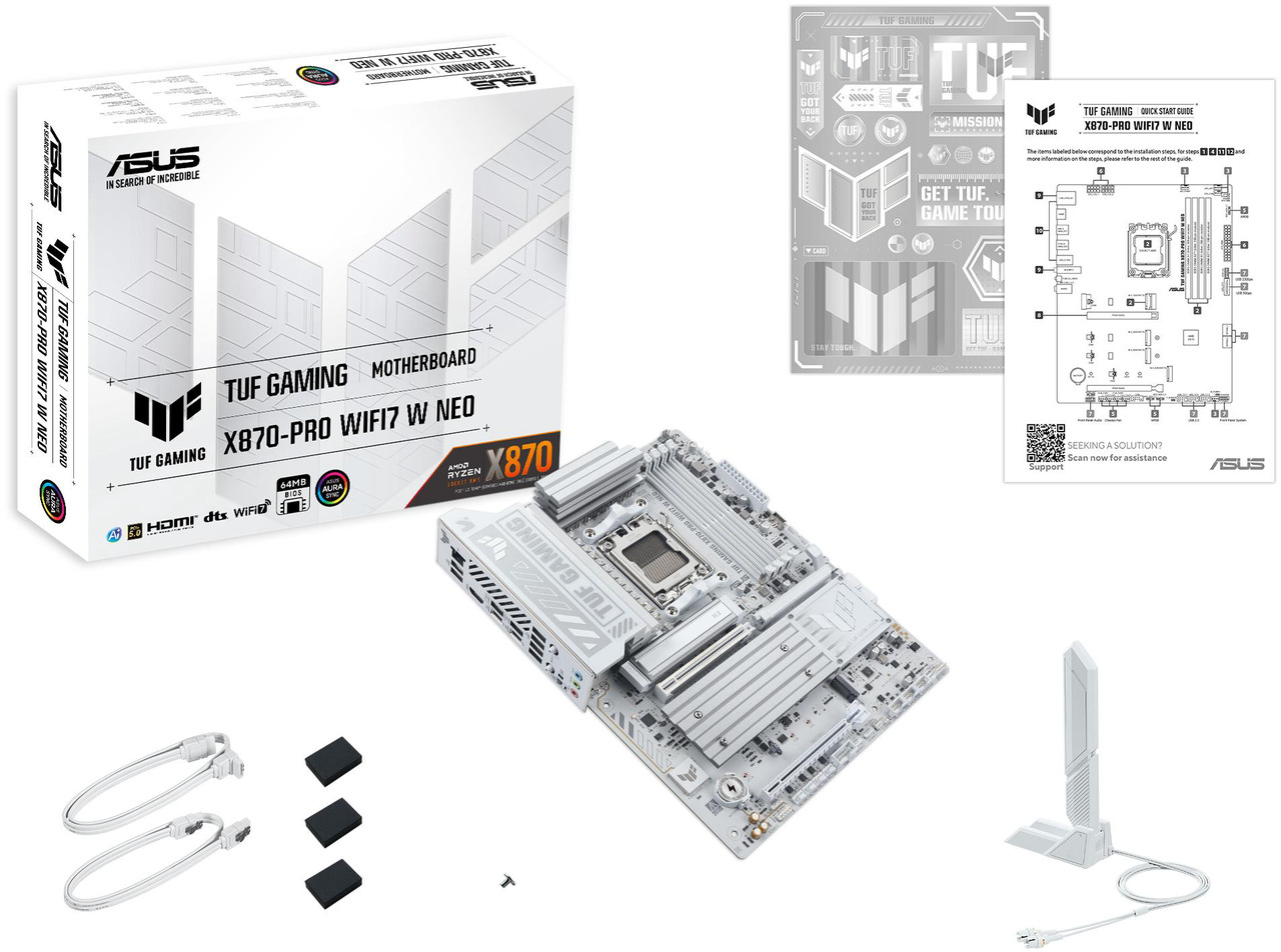 Open Box: ASUS TUF GAMING X870-PRO WIFI7 W NEO AMD ATX motherboard, 16+2+1 power stages, DDR5 with NitroPath DRAM Technology and AEMP, four M.2 slots, PCIe 5.0 for next-gen GPUs, 5Gb Ethernet and 64MB BIOS - Newegg.com - Open Box condition - Image 23