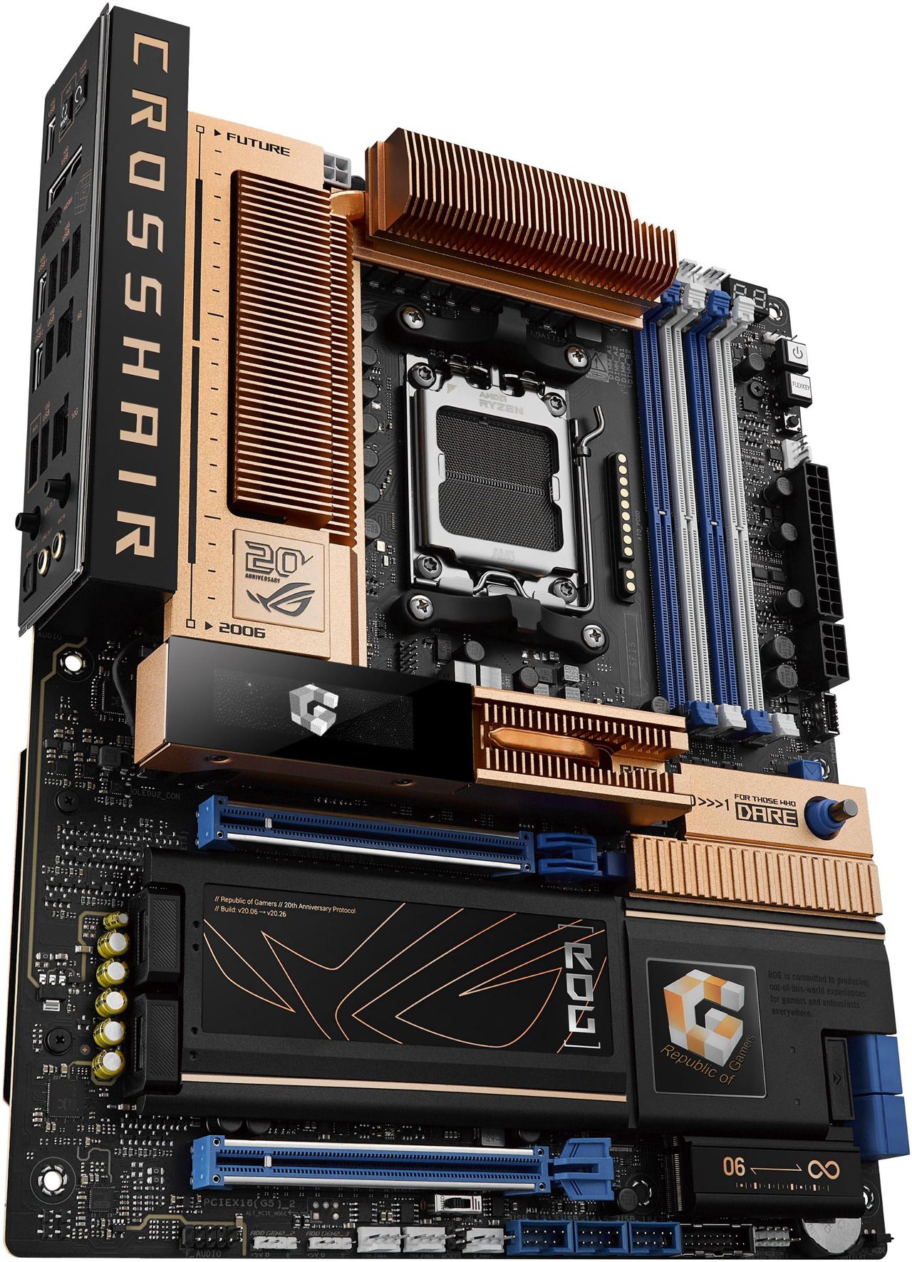Open Box: ASUS ROG Crosshair 2006 X870E AM5 ATX motherboard, DDR5, DIMM Fit, WiFi 7, 10Gb LAN, 5x M.2, 2x USB4, 2" OLED Display, AIO Q-Connector - Newegg.com - Open Box condition - Image 19
