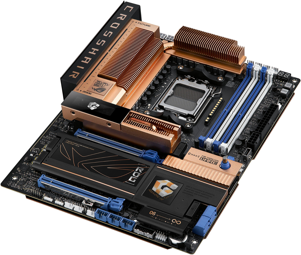 Open Box: ASUS ROG Crosshair 2006 X870E AM5 ATX motherboard, DDR5, DIMM Fit, WiFi 7, 10Gb LAN, 5x M.2, 2x USB4, 2" OLED Display, AIO Q-Connector - Newegg.com - Open Box condition - Image 20