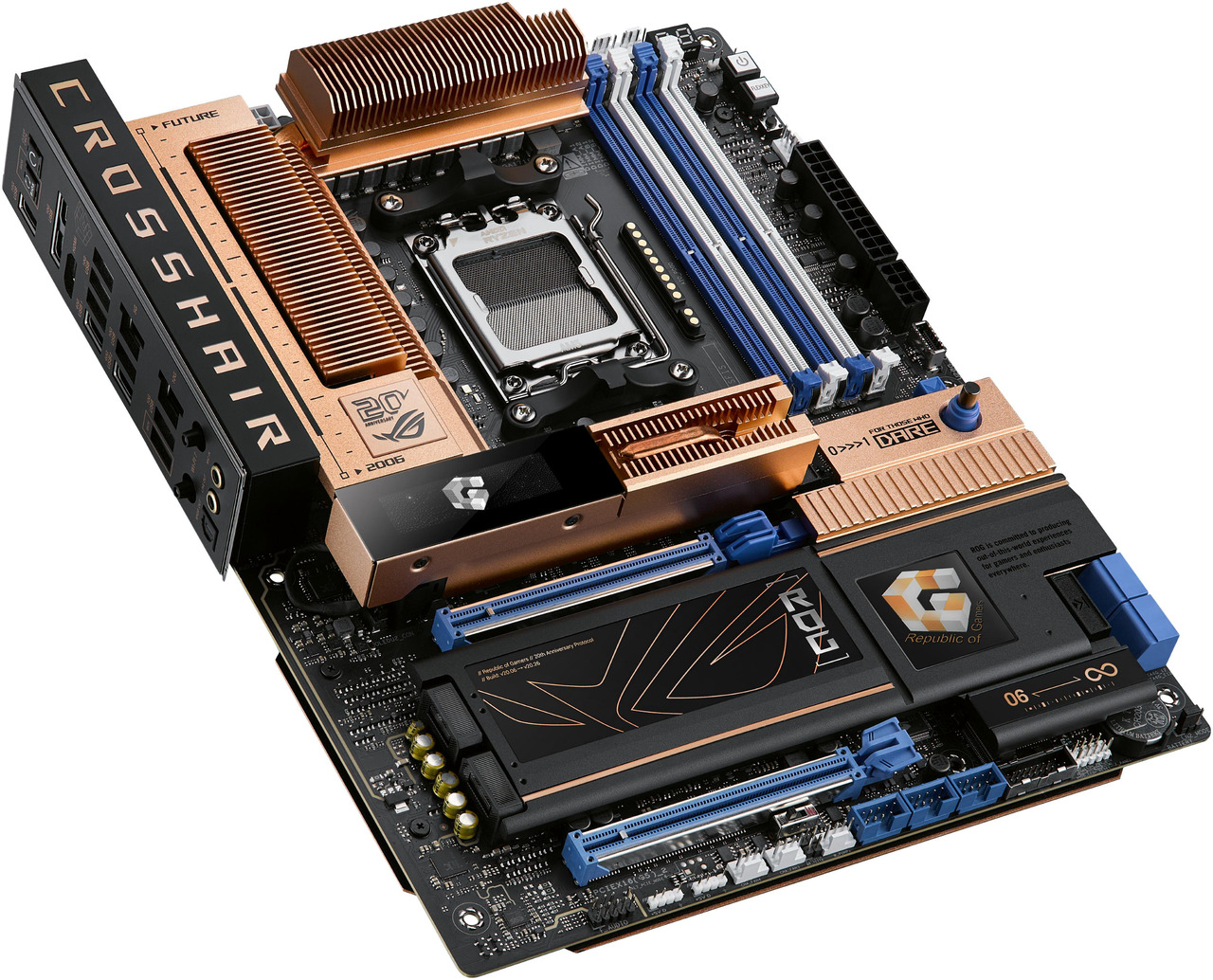 Open Box: ASUS ROG Crosshair 2006 X870E AM5 ATX motherboard, DDR5, DIMM Fit, WiFi 7, 10Gb LAN, 5x M.2, 2x USB4, 2" OLED Display, AIO Q-Connector - Newegg.com - Open Box condition - Image 21