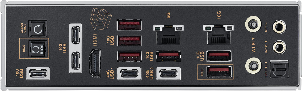 Open Box: ASUS ROG Crosshair 2006 X870E AM5 ATX motherboard, DDR5, DIMM Fit, WiFi 7, 10Gb LAN, 5x M.2, 2x USB4, 2" OLED Display, AIO Q-Connector - Newegg.com - Open Box condition - Image 24