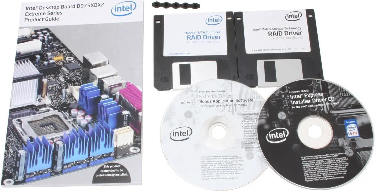 Alt view image 6 of 7 - Intel BOXD975XBX2KR LGA 775 Intel 975X ATX Intel Motherboard