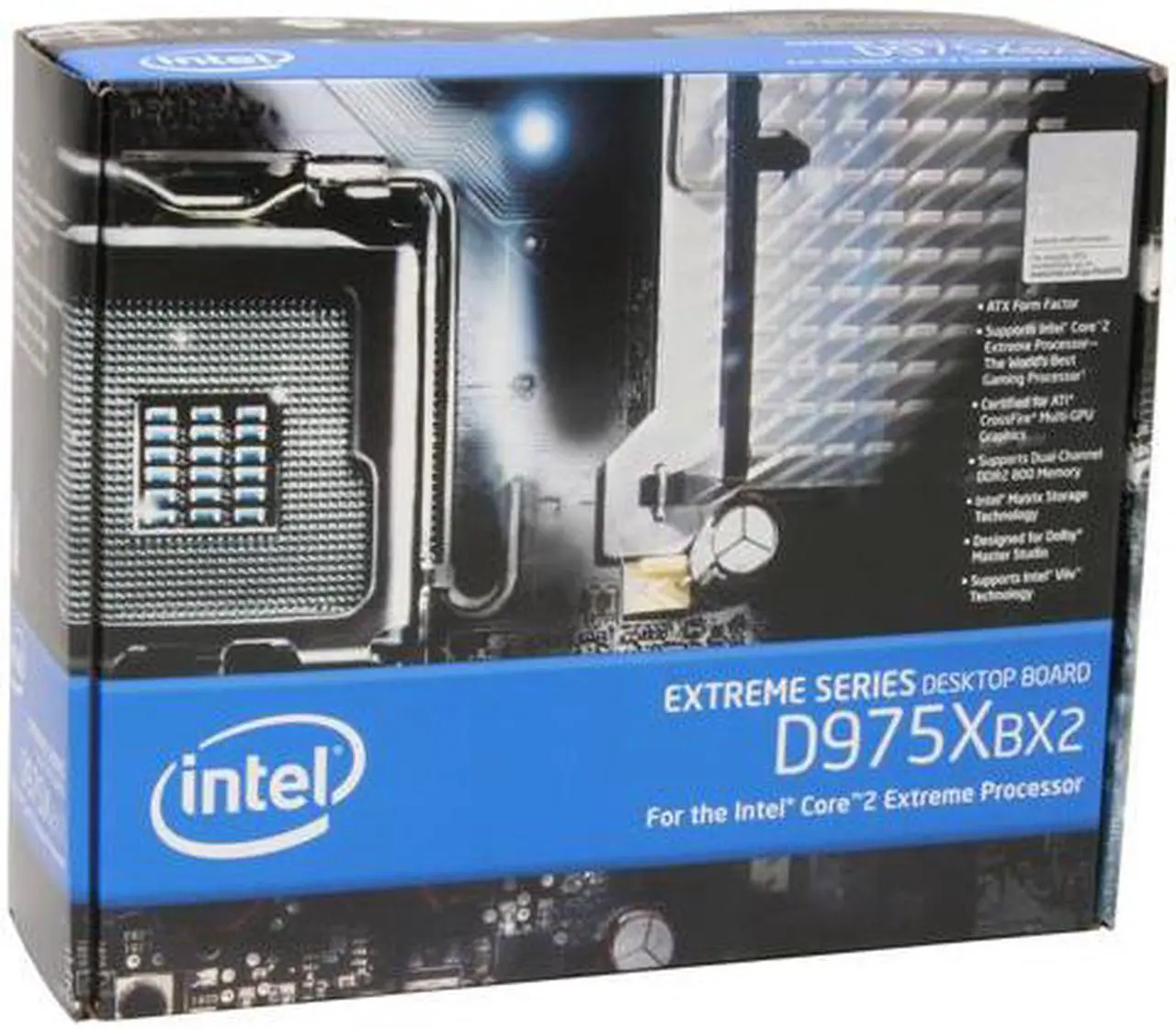 Alt view image 7 of 7 - Intel BOXD975XBX2KR LGA 775 Intel 975X ATX Intel Motherboard