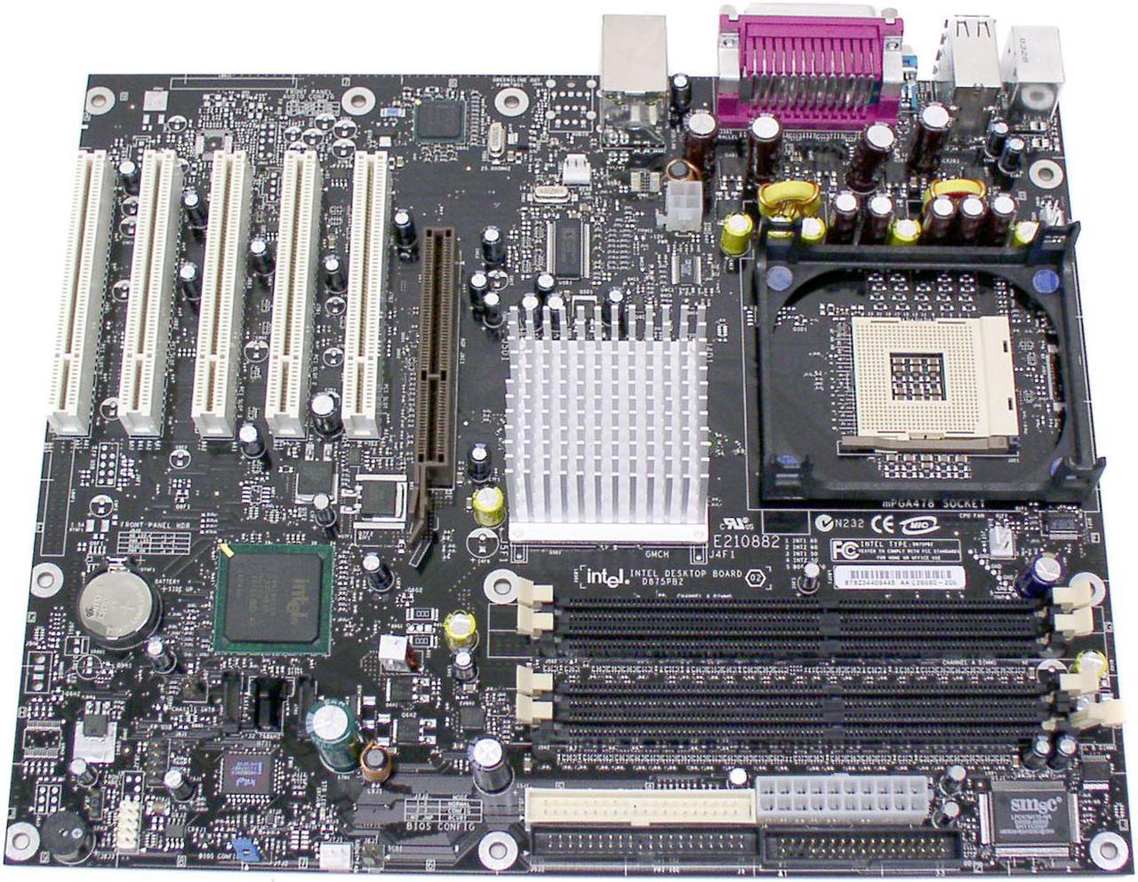 Intel D875PBZLK FMB 1.5 Socket 478 Intel 875P ATX Intel Motherboard - OEM