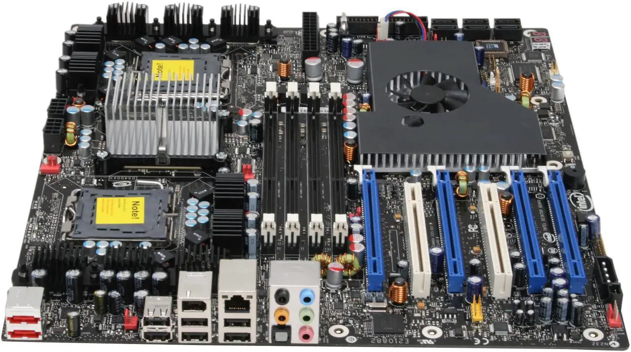 Alt view image 2 of 7 - Intel BOXD5400XS Dual LGA 771 Intel 5400(Skulltrail) Extended ATX Motherboard