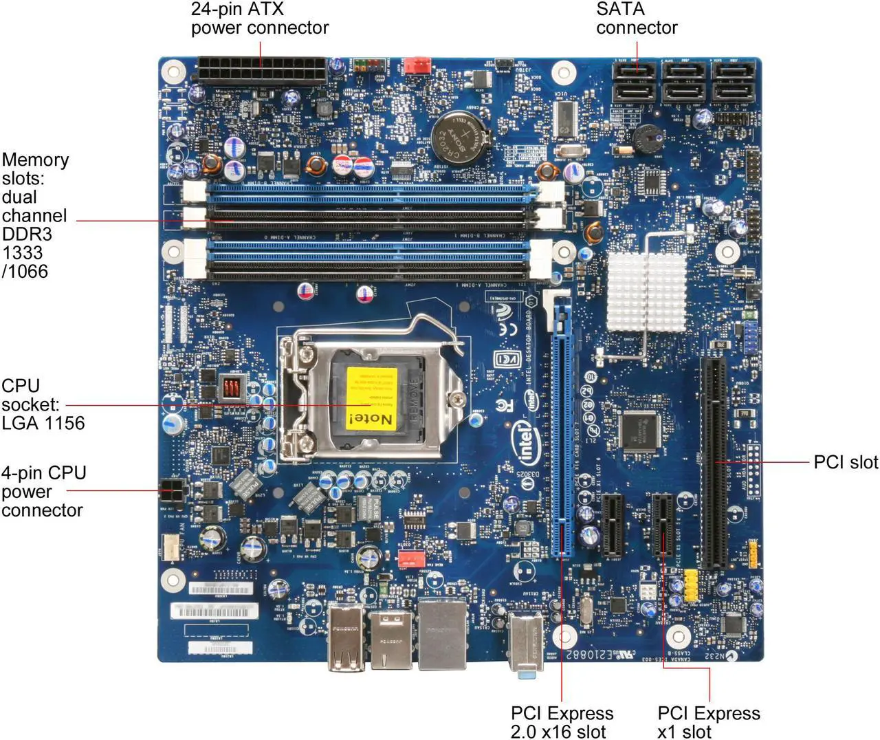 Alt view image 8 of 10 - Intel BOXDP55WB LGA 1156 Intel P55 Micro ATX Intel Motherboard