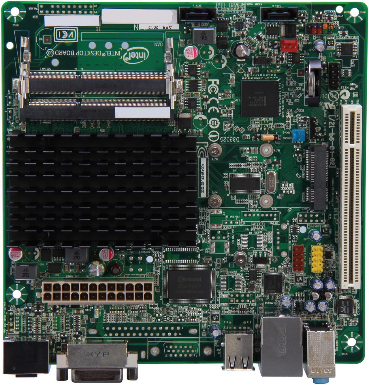 Alt view image 3 of 5 - Intel BOXD2700DC Intel Atom D2700 Intel NM10 Mini ITX Motherboard / CPU Combo