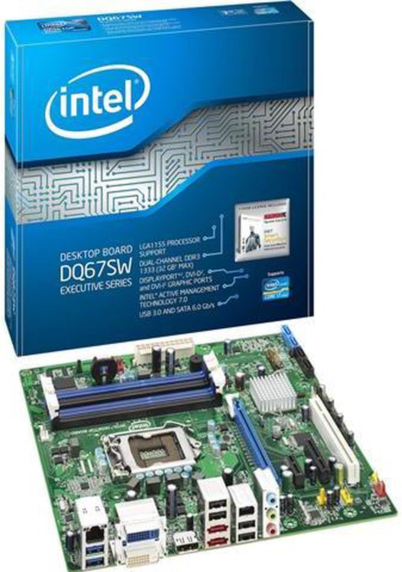 Main image of Intel Executive DQ67SW Desktop Motherboard - Intel Q67 Express Chipset - Socket H2 LGA-1155 - 10 x Bulk Pack