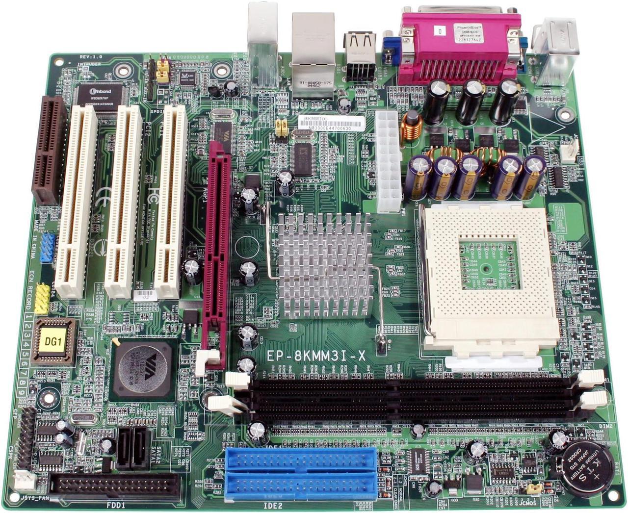 Alt view image 2 of 4 - EPoX EP-8KMM3I-X 462(A) VIA KM400 Micro ATX AMD Motherboard