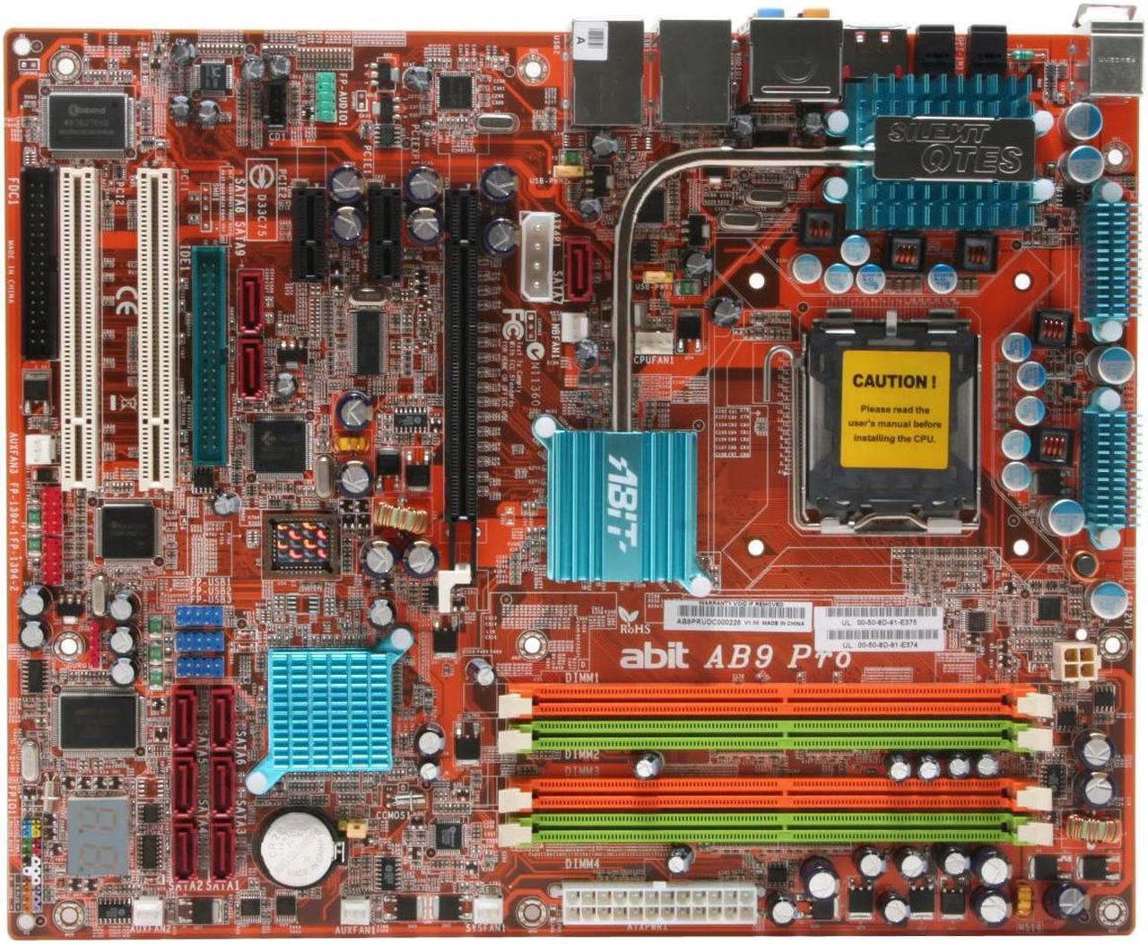 Alt view image 3 of 6 - ABIT AB9 Pro LGA 775 Intel P965 Express ATX Intel Motherboard