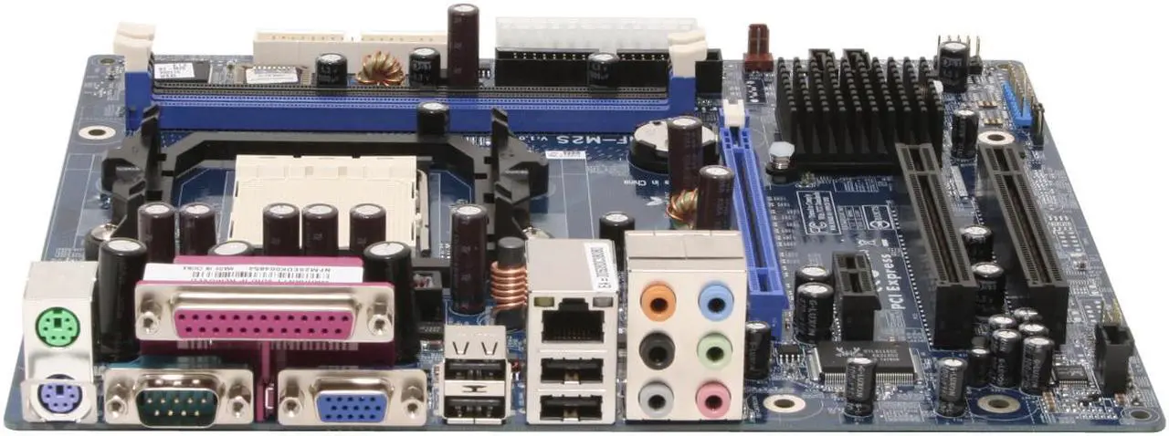 Alt view image 2 of 7 - ABIT NF-M2S AM2 NVIDIA GeForce 6100 Micro ATX AMD Motherboard