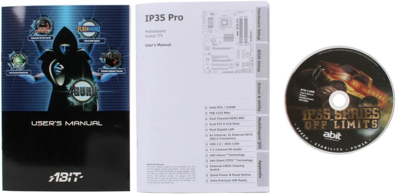Alt view image 6 of 7 - ABIT IP35 Pro LGA 775 Intel P35 ATX Intel Motherboard